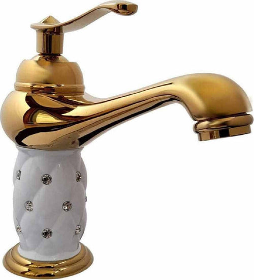 Rubinetto Per Lavabo Con Brillantini Miscelatore Bagno Monoforo Oro Basso 52149 Fai da te/Attrezzature per cucine e bagni/Attrezzature per bagni/Rubinetti per lavandini bagno Trade Shop italia - Napoli, Commerciovirtuoso.it
