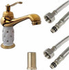 Rubinetto Per Lavabo Con Brillantini Miscelatore Bagno Monoforo Oro Basso 52149 Fai da te/Attrezzature per cucine e bagni/Attrezzature per bagni/Rubinetti per lavandini bagno Trade Shop italia - Napoli, Commerciovirtuoso.it