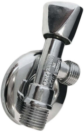 Rubinetto per sottolavabo 1/2 x 1/2, tutto ottone pesante