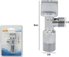Rubinetto-Sottolavabo-Cromato-3/8-1/2-Sotto-Lavandino-8cm-Cromo-Valvola-59986
