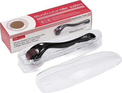 Rullo Antirughe per Viso Derma Roller 0,5 mm 540 Aghi Anti Invecchiamento MarsDoctors Roller System