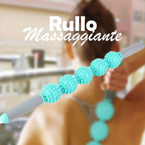 Rullo Bastone Massaggio Muscolare 45.5cm Gambe, Schiena, Migliora Circolazione Salute e cura della persona/Benessere/Massaggi e relax/Massaggiatori elettrici/Massaggiatori elettrici manuali Trade Shop italia - Napoli, Commerciovirtuoso.it
