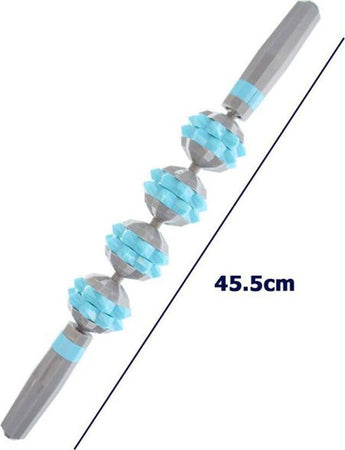 Rullo Bastone Massaggio Muscolare 45.5cm Gambe, Schiena, Migliora Circolazione Salute e cura della persona/Benessere/Massaggi e relax/Massaggiatori elettrici/Massaggiatori elettrici manuali Trade Shop italia - Napoli, Commerciovirtuoso.it