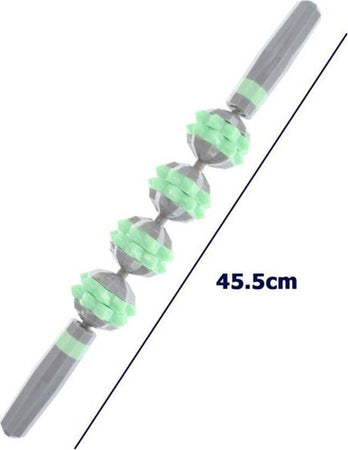 Rullo Bastone Massaggio Muscolare 45.5cm Gambe, Schiena, Migliora Circolazione Salute e cura della persona/Benessere/Massaggi e relax/Massaggiatori elettrici/Massaggiatori elettrici manuali Trade Shop italia - Napoli, Commerciovirtuoso.it