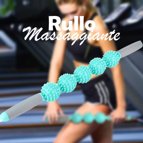 Rullo Bastone Massaggio Muscolare 54cm Per Gambe, Schiena, Migliora Circolazione Salute e cura della persona/Benessere/Massaggi e relax/Strumenti per i massaggi manuali/Bastoncini per massaggi Trade Shop italia - Napoli, Commerciovirtuoso.it
