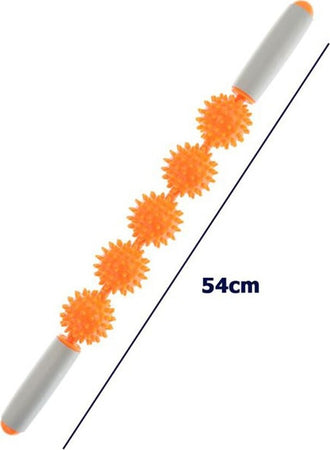 Rullo Bastone Massaggio Muscolare 54cm Per Gambe, Schiena, Migliora Circolazione Salute e cura della persona/Benessere/Massaggi e relax/Strumenti per i massaggi manuali/Bastoncini per massaggi Trade Shop italia - Napoli, Commerciovirtuoso.it