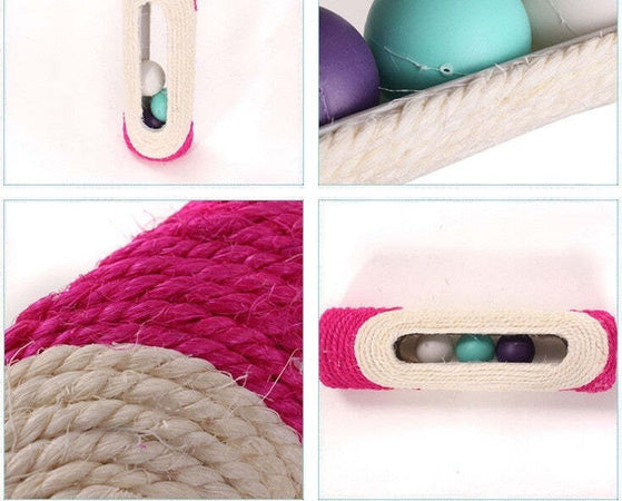 RULLO IN SISAL TIRAGRAFFI 29 X 7,5 CM CON PALLINE SONORE GIOCO PER GATTI Prodotti per animali domestici/Gatti/Lettini accessori per il letto e mobili/Colonne tiragraffi Trade Shop italia - Napoli, Commerciovirtuoso.it