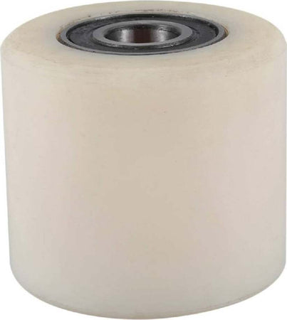 Rullo-per-transpallet-di-ricambio-rivestito-in-nylon-mozzo-su-cuscinetti-a-sfera-schermati