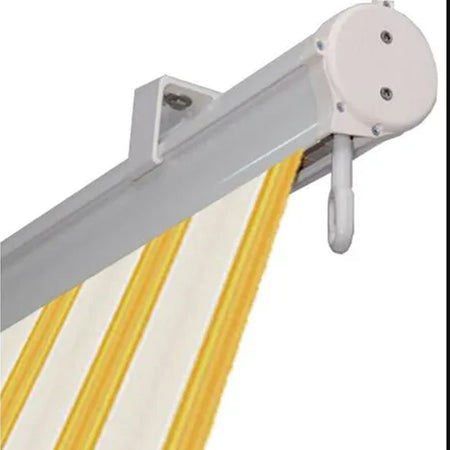 Tenda da sole a caduta cassonata per balcone e veranda con braccetti telo impermeabile