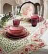Runner Buon Augurio Blumarine con Fiori Rosso 50x150 cm 100% Lino Casa e cucina/Tessili per la casa/Tessili da cucina/Runner La Bottega del Risparmio - Bari, Commerciovirtuoso.it