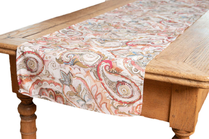 Runner Da Tavola In 100% Cotone Stampa Digitale Dai Colori Vivi Ed Intensi Lavabile In Lavatrice Made In Italy Paisley Bordeaux Casa e cucina/Tessili per la casa/Tessili da cucina/Runner Novilunio - Sesto San Giovanni, Commerciovirtuoso.it