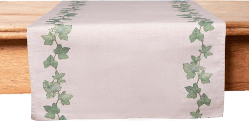 Runner da tavola in misto lino stampa floreale fiori morbido resistente elegante made in italy EDERA Casa e cucina/Tessili per la casa/Tessili da cucina/Runner Vanita di raso - Sesto San Giovanni, Commerciovirtuoso.it