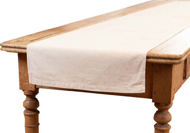 Runner da tavola in misto lino tinta unita morbido resistente elegante made in italy NATURALE Casa e cucina/Tessili per la casa/Tessili da cucina/Runner Vanita di raso - Sesto San Giovanni, Commerciovirtuoso.it