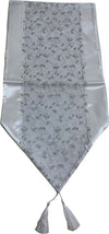 Runner da tavola Satin Snow con nappine 35 x 112 cm in cotone e lino Casa e cucina/Decorazioni per interni/Addobbi e decorazioni per ricorrenze/Decorazioni natalizie/Oggettistica MagiediNatale.it - Altamura, Commerciovirtuoso.it