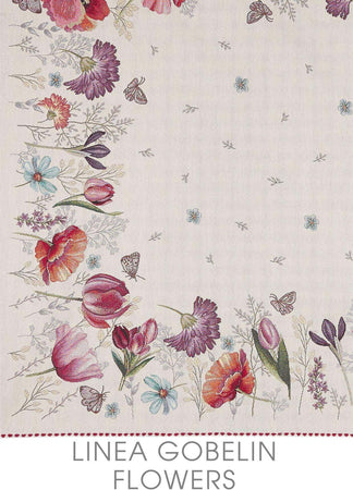 Runner FLOWERS in gobelin 40×100 cm – 47×140 cm – Maè – Via roma 60