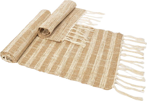 Runner in cotone tinta unita beige effetto juta per tavolo 35 x 140 cm Casa e cucina/Decorazioni per interni/Addobbi e decorazioni per ricorrenze/Decorazioni natalizie/Oggettistica MagiediNatale.it - Altamura, Commerciovirtuoso.it