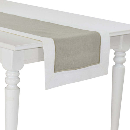 Runner in tela Aida con balza in lino per tavolo cm 45×150 Casa e cucina/Decorazioni per interni/Addobbi e decorazioni per ricorrenze/Decorazioni natalizie/Oggettistica MagiediNatale.it - Altamura, Commerciovirtuoso.it