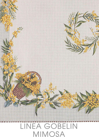 Runner MIMOSA in gobelin 40×100 cm – 47×140 cm – Maè – Via roma 60