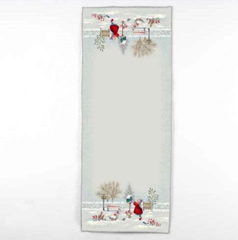 Runner natalizio polar bear in gobelin 40×100 cm / 47x140 cm – maè , via roma 60