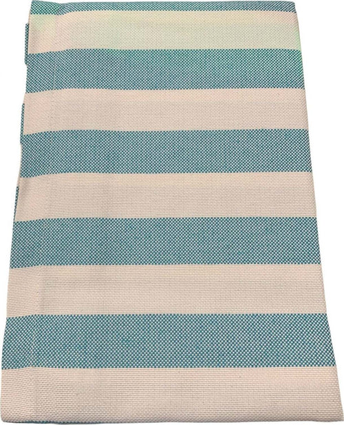 Runner turchese in tessuto idrorepellente Jacquard a bande orizzontali per tavolo da interno ed eterno. Casa e cucina/Decorazioni per interni/Addobbi e decorazioni per ricorrenze/Decorazioni natalizie/Oggettistica MagiediNatale.it - Altamura, Commerciovirtuoso.it