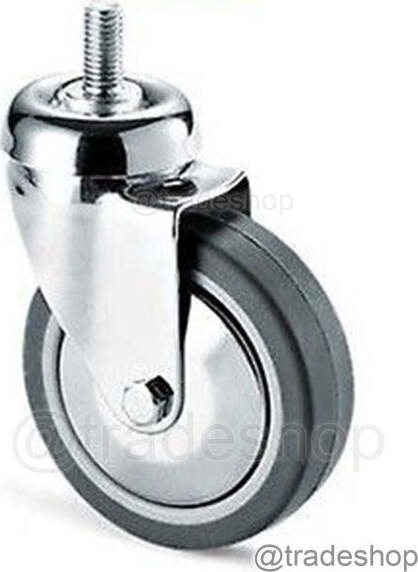 Ruota Grigia Con Perno Tbf Cebora Diametro 60 80 100 125 Per Carrelli Peesanti Fai da te/Prodotti per la costruzione/Prodotti per il trasporto materiali/Rotelle industriali/Rotelle piatte Trade Shop italia - Napoli, Commerciovirtuoso.it