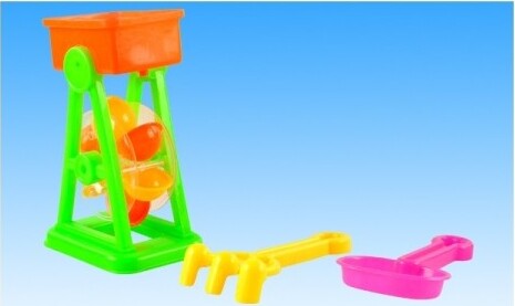 Ruota-Mulino-Clessidra-Pala-Pale-Paletta-Rastello-Gioco-Spiaggia-Mare-Bambini