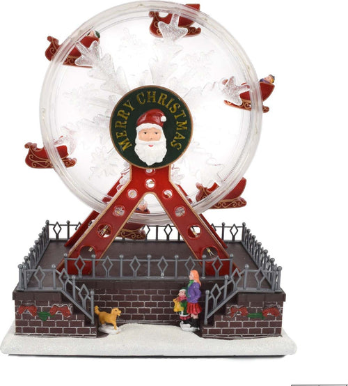 Ruota panoramica decorazione per villaggio Natalizio con animazioni e luci h 28 cm Casa e cucina/Decorazioni per interni/Addobbi e decorazioni per ricorrenze/Decorazioni natalizie/Oggettistica MagiediNatale.it - Altamura, Commerciovirtuoso.it