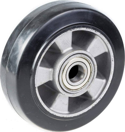 Ruota-per-transpallet-di-ricambio-con-rivestimento-in-gomma-e-supporto-in-alluminio-flangiato