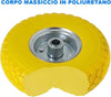 Ruota Piena Antiforatura Pu Gialla Carrello Carriola 25cm Cerchio In Acciaio Casa, arredamento e bricolage > Bricolage e fai da te > Ruote Girevoli Trade Shop italia - Napoli, Commerciovirtuoso.it