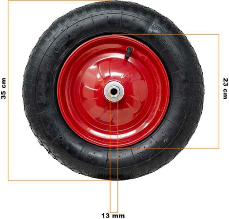 Ruota Pneumatica Per Carriola 35cm Gomma 3.50-8 Modello Vespa Casa, arredamento e bricolage > Bricolage e fai da te > Ruote Girevoli Trade Shop italia - Napoli, Commerciovirtuoso.it
