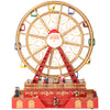 Ruota panoramica gigante decorazione per villaggio di Natale con luci h 49 cm