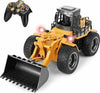 Ruspa-Bulldozer-Radiocomandato-Trattore-Caricatore-Frontale-Giocattolo-Bambini