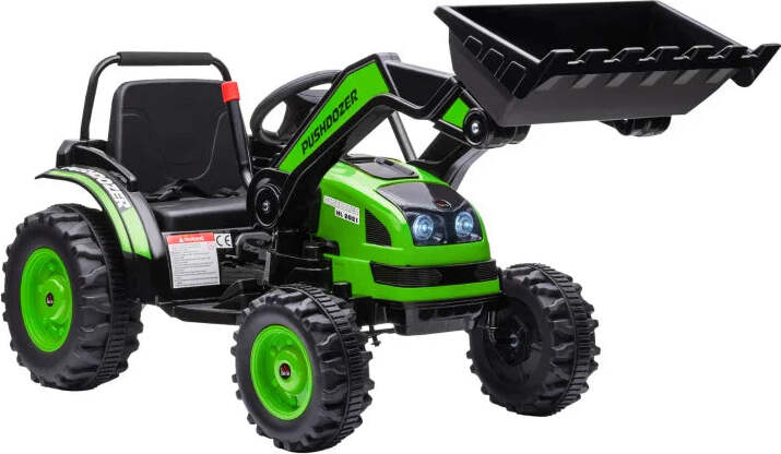 Ruspa-Giocattolo-per-Bambini-3-5-Anni-a-Batteria-6V-con-Suoni-e-Luci,-132x62x65-cm,-Verde-WA1370-167V90GNWA1