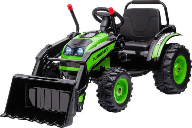 Ruspa-Giocattolo-per-Bambini-3-5-Anni-a-Batteria-6V-con-Suoni-e-Luci,-132x62x65-cm,-Verde-WA1370-167V90GNWA1
