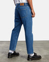Rvca Jeans Uomo New Dawn Denim Pantaloni 5 Tasche Straight Fit Chiusura Con Bottoni Etichetta Rvca 100% Cotone Moda/Uomo/Abbigliamento/Jeans Snotshop - Roma, Commerciovirtuoso.it
