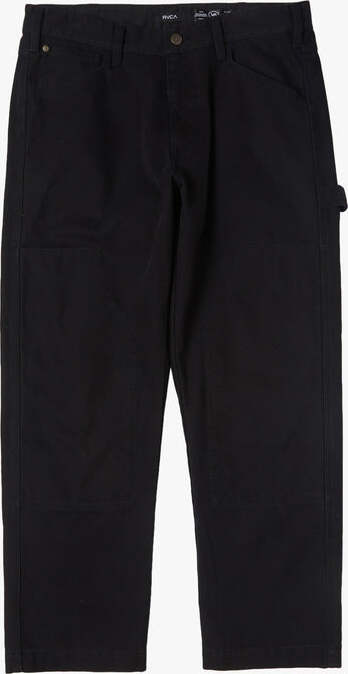 Rvca Pantaloni Uomo Chainmail Neri Pantalone Relaxed Con Ginocchia Rinforzate Nero 5 Tasche 100% Cotone Moda/Uomo/Abbigliamento/Pantaloni Snotshop - Roma, Commerciovirtuoso.it