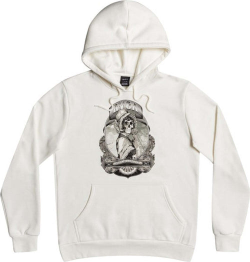 Rvca Skull Bonnet Hoodie Felpa Uomo Tinta Unita Bianca Felpa Casual Con Cappuccio 100% Cotone Moda/Uomo/Abbigliamento/Felpe/Felpe con cappuccio Snotshop - Roma, Commerciovirtuoso.it