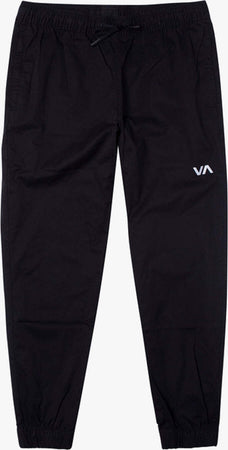 Rvca Spectrum Cuffed Pantaloni Jogger Neri Uomo Pantalone Tuta Nero Logo Bianco Pantaloni Tuta Uomo Moda/Uomo/Abbigliamento/Pantaloni Snotshop - Roma, Commerciovirtuoso.it