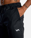 Rvca Spectrum Cuffed Pantaloni Jogger Neri Uomo Pantalone Tuta Nero Logo Bianco Pantaloni Tuta Uomo Moda/Uomo/Abbigliamento/Pantaloni Snotshop - Roma, Commerciovirtuoso.it