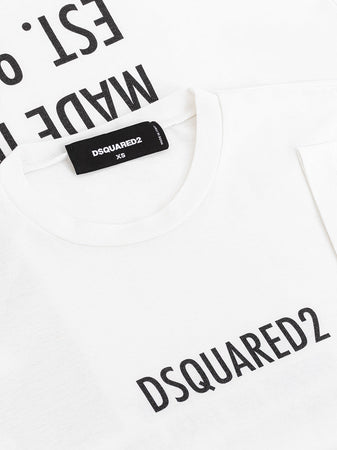 DSQUARED2 T-Shirt con Stampa Dsquared2 da donna