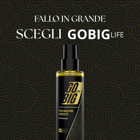 Gobig life profumatore ambiente e tessuti ai feromoni | fragranza seducente per lenzuola, divani e ambienti | aumenta l'attrazione e la passione in casa | diffusore elegante e accogliente