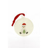 SFERA CHIRSTMAS PUPAZZO DI NEVE INTERNI VETRO BOROSILICATO