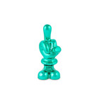 Funky -- Scultura Pop Scacciaguai in Resina - Dito Medio Verde - h.12