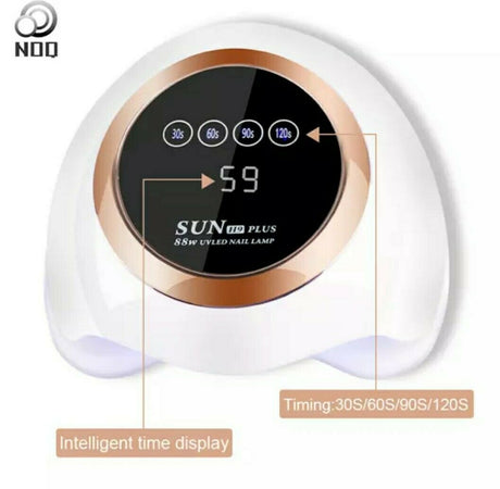 LAMPADA LED UV SUN H9 PLUS FORNETTO 88W UNGHIE NAIL RICOSTRUZIONE COLATA 2 IN 1