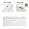 TASTIERA BLUETOOTH ULTRA SLIM WIRELESS COMPATIBILE WINDOWS MAC iOs KEYBOARD