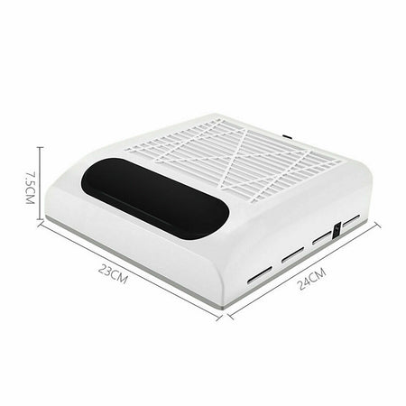 ASPIRATORE POLVERI DA TAVOLO UNGHIE NAIL ART MANICURE PROFESSIONALE 80W BQ-858-8