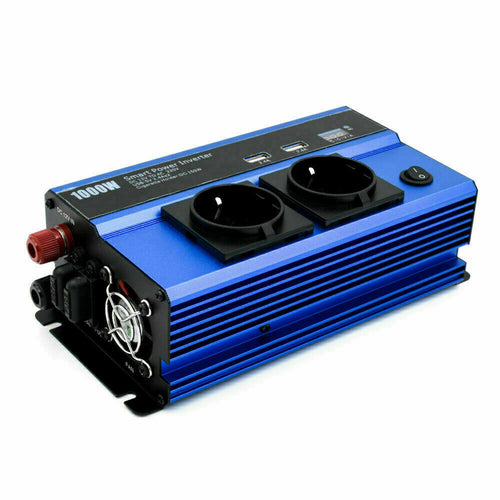 NVERTER da 12V a 220V 1000 W CON USB PRESA TRASFORMATORE PER CAMPER AUTO BARCA