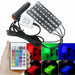 KIT LED RGB AUTO LUCI INTERNE STRISCIA COLORI DJ 12V DECORO HOBBY MOTO CAR