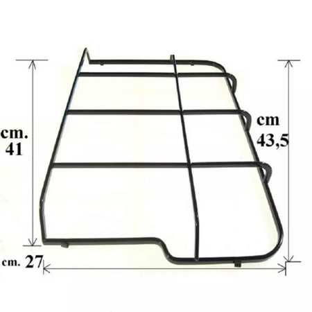 Griglia destra piano cottura Rex Electrolux Zanussi cm.43,5 x 27- 3546400049