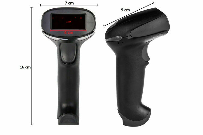Lettore codice a barre pistola scanner codice 1D laser wireless Q-A203